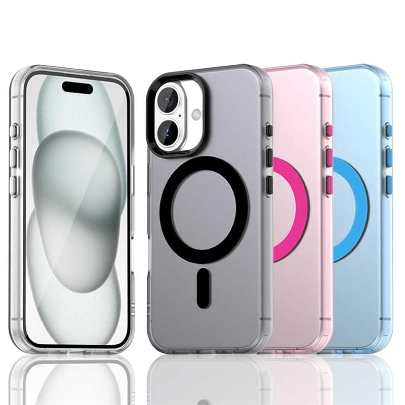 Magnetic For iPhone 17 Case Magsafe Wireless Charging Cover For apple iPhone 17 Air iPhone 17 Pro Max Matte PC Protective Cases