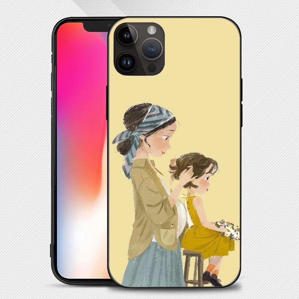 Mom Woman Baby Phone Case Iphone15 14 13 12 11 Pro Max Mini X 7 8 Soft Case