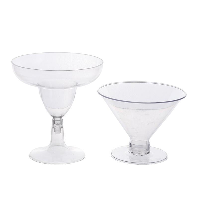 10Pcs Transparent Plastic Wine Glass Recyclable Reusable Shatterproof Wine Goblet For Champagne Dessert Beer Pudding Party