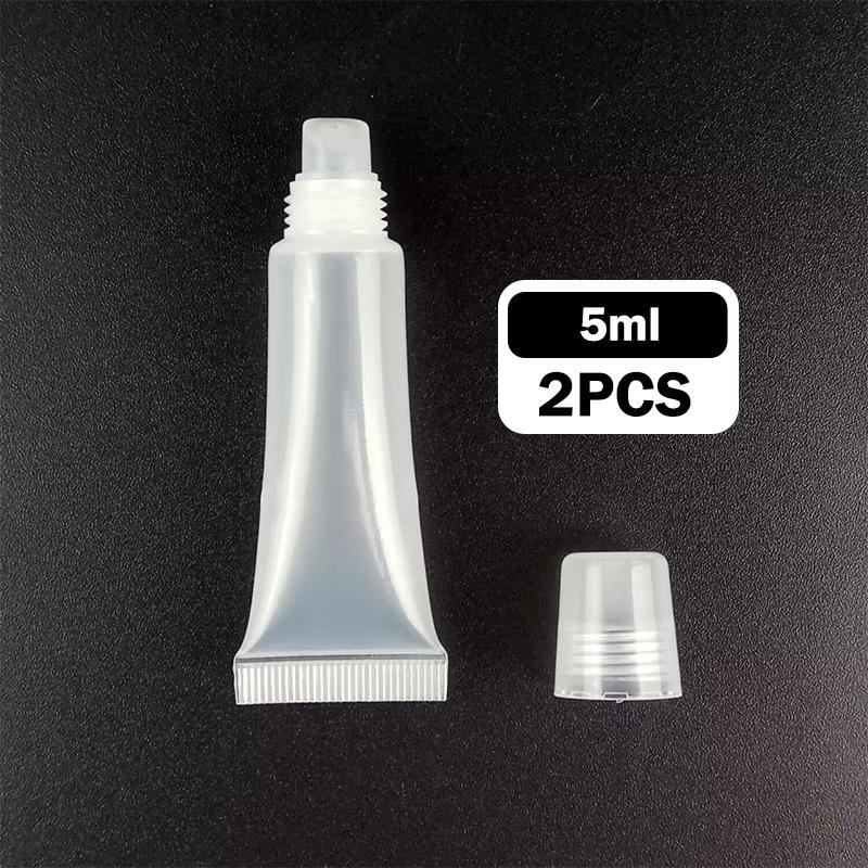 

2PCS 10/15ml Cosmetic Soft Tubes Hyaluronic Acid Dropper Empty Bottle Sunscreen Cream Lotion Liquid Foundation Refillable Bottle