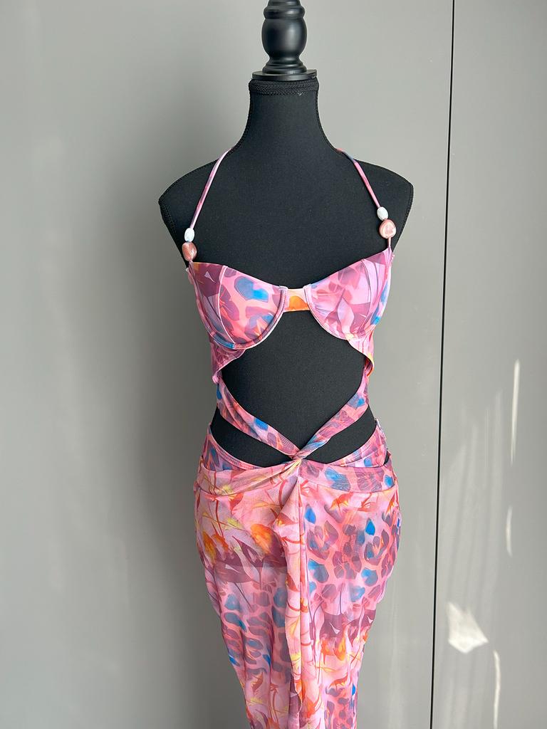 OFTBUY 2025 New Summer Sexy Color Style Swimsuit Women 2 Pieces Bikini Set Removable Wire Bra Wickedwrap Beach Swimwear Female