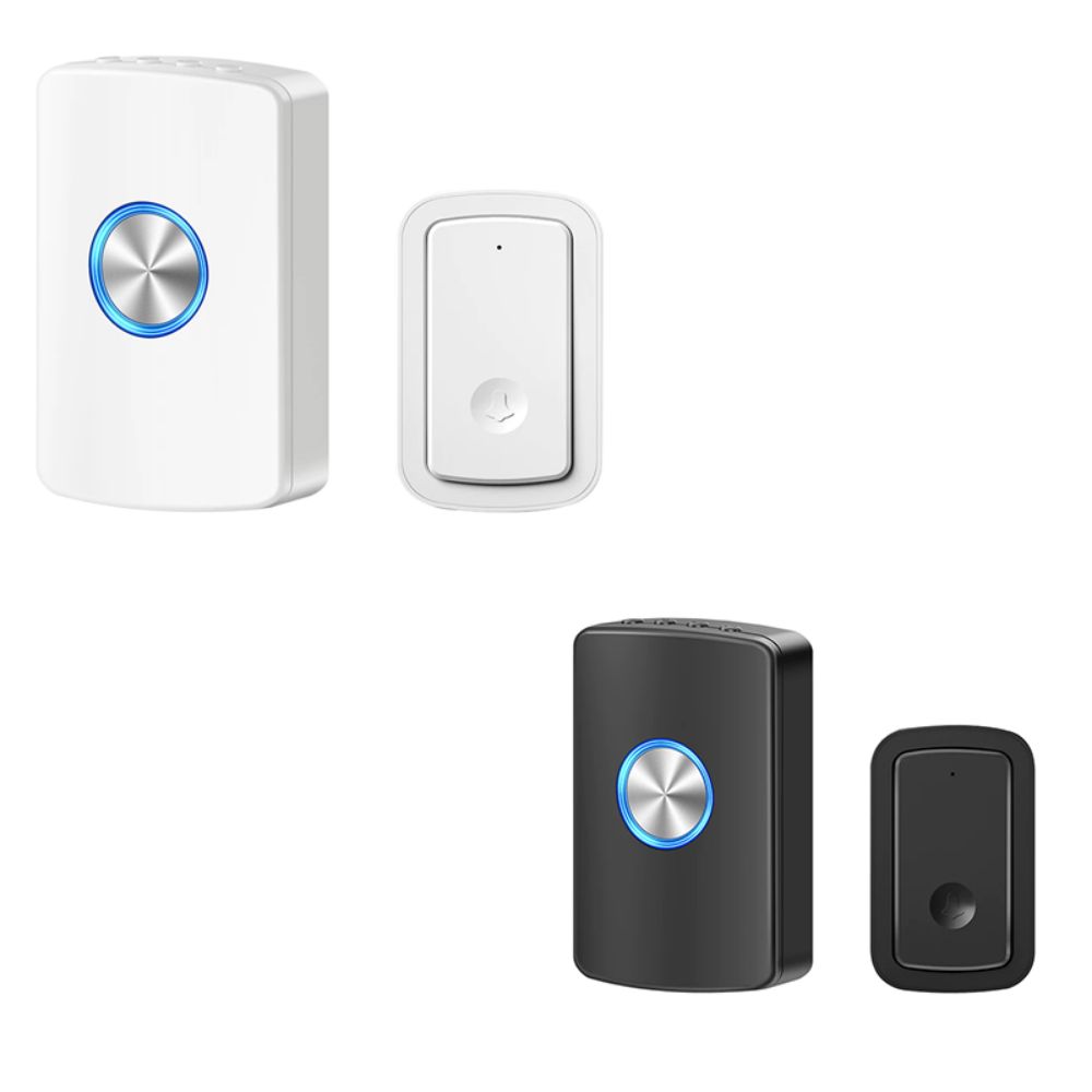 60 Chimes Wireless Doorbell 300M Range Welcome Doorbell Door Chime Kit  Indoor Outdoor Use