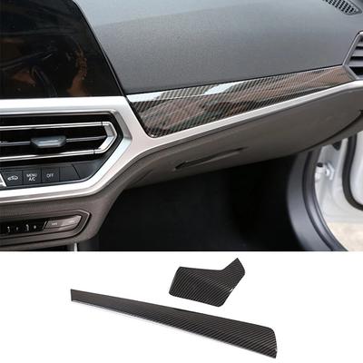 For BMW 3 Series G20 G28  2Pcs Car Center Console Left Right Dashboard Panel Cover ABS Decorative Stickers Auto Accessories