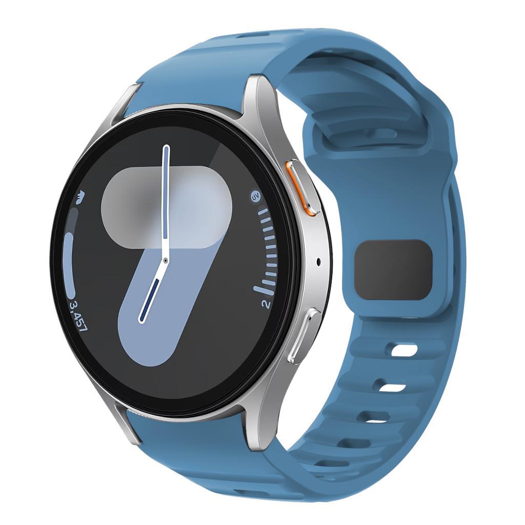 

for Samsung Galaxy Watch 7 Band FE 6 4 Classic 5 pro 44mm 40mm smart watch Silicone sport correa Bracelet Galaxy Watch 7 strap Galaxy4 classic 42mm синий