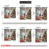2pcs,2D Plane Printing Popular Curtain Panels Festive Wonderland Versatile Durable Polyester (without Rod) Decorations Inside