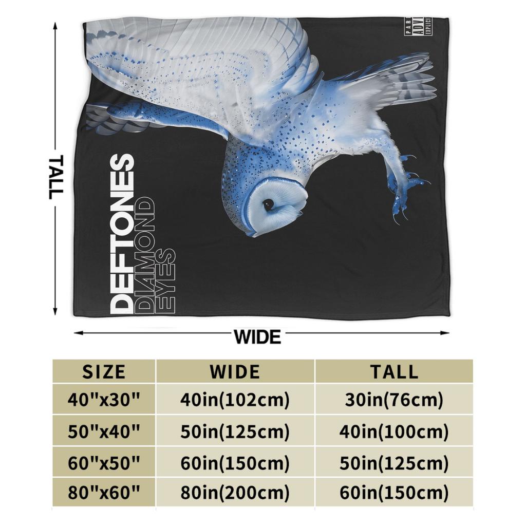 Deftones Metal Band Warm Soft Blanket  Picnic Plush Throw Blanket Pattern Couch Chair Flannel Bedspread Sofa Bed Cover