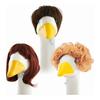 3/4Pcs Porch Goose Wig with Elastic Drawstring Lawn Goose Outfit DIY Outdoor Garden Patio Yard Goose Statue Hairpiece Decoration Accessories