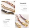 Light Luxury Seven-Color Zircon Gold-Plated Magnetic Bracelet with Titanium Steel Double-Sided Closure