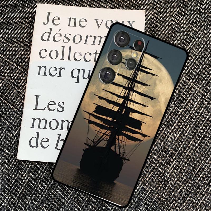 

Sailing Pirate Ship Boat Case For Samsung Galaxy S25 S24 Ultra S20 S21 S22 S23 Ultra S9 S10 Plus S25 FE Back Cover Galaxy S22