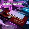 Custom Name Personalized Michael Jackson Pattern Mousepad, Laptop PC Desk Mat, Decorative Desk Mat for Home Keyboard Pad Gift