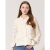 Women Flower Lace Crop Jacket Zjk6161212
