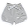Children's Leisure Stripe Short Sleeve Round Neck T-Shirt and Shorts Set