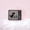 Eyecatching Cartoon Dinosaur Cactus Brooch Highquality Alloy Pin For Wear Trendy