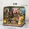 Sofiey Dollhouse Handmade Kit Miniature Furniture Craft Set with Music Box