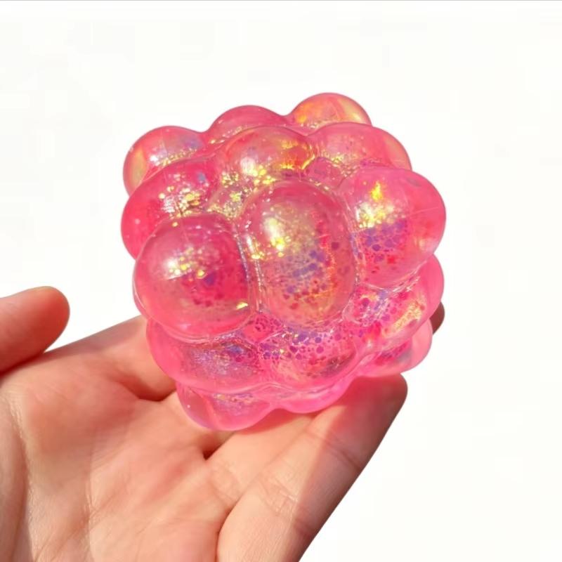 Fel Schijnende Squishy Maltose Fidget Speelgoed Zacht Gekleurd Kubusvormig Maltose Knijpspeelgoed Leuk Anti-stress Sensorisch Speelgoed Verjaardagscadeaus