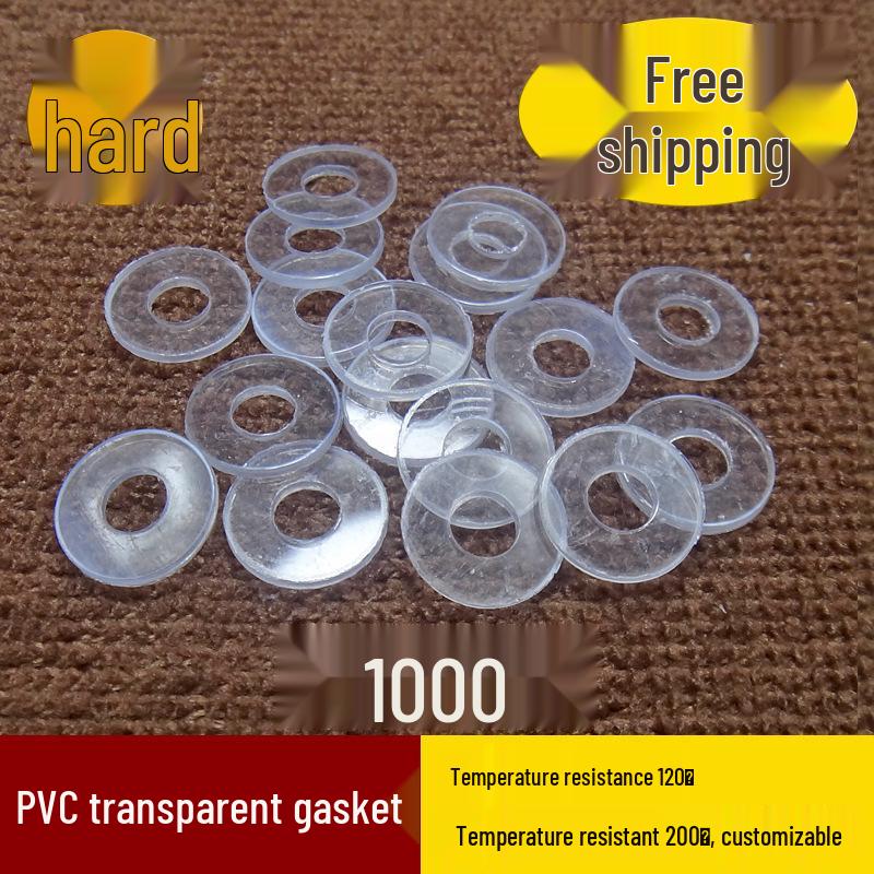 Heat-Resistant Transparent PVC Insulating Flat Washer 2*5*0.3 mm (1000 pcs)