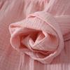 Autumn and Winter Women's Pajamas 2-Piece Set 100% Crepe Cotton Ladies Lace-Trimmed Sleepwear Pajamas Long-Sleeved Trousers Set