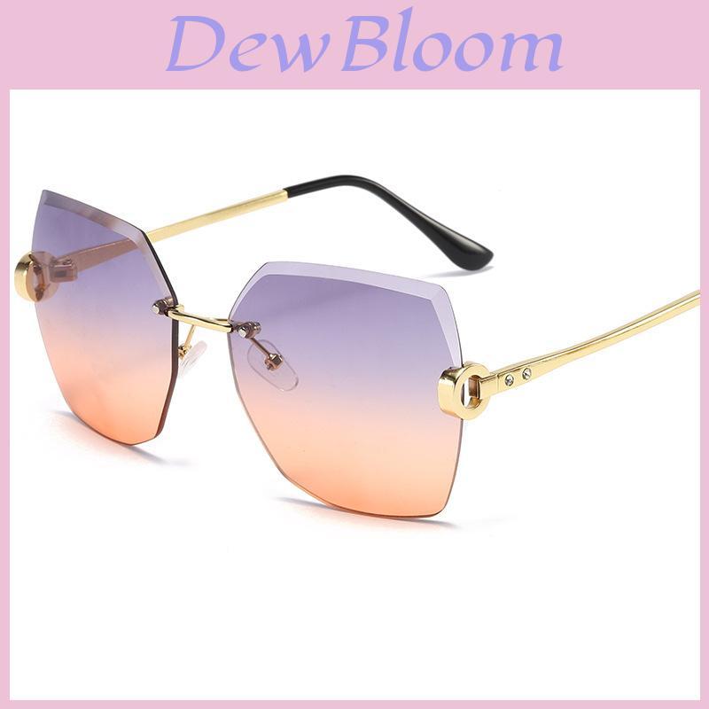 Fashion Unisex Frameless Sunglasses With Uv400 Protection For Travel And Parties