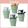 Cute Matcha Cartoon Ice Cream Cone Cat Mini Model Decoration For Decor Landscape