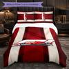 F1 Pattern Microfiber 3Pcs Bedding Set Decor Duvet Cover Set For Bedroom Home Use