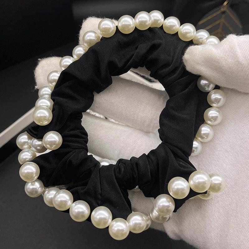 Elegant Korean-Style Pearl Beaded Hair Tie for Low Ponytails and Buns - 2025 Edition