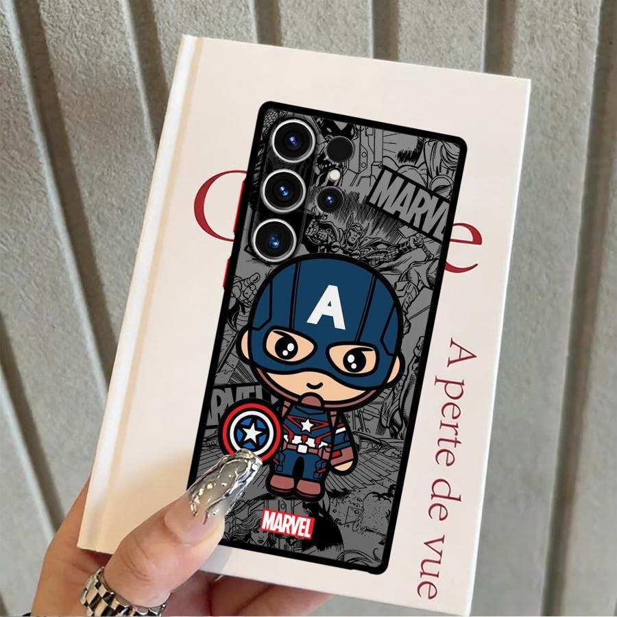 Cartoon Marvel Spiderman Groot Funda Phone Cover Case for Samsung Galaxy S26 S21 S22 S20 S23 FE S24 Plus S25 Ultra Note 20 10+