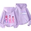 Kpop Demon Hunters Zipper Hoody Children Huntrix Rumi Zoey Cartoon Fashion Zip Sweatshirt Boy Girl Casual Tops Kids Clothes Gift