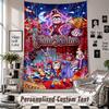 Wall Hanging Tapestry With Custom Name & Text, The Amazing Digital Circus Decorative Tapestry For Bedroom