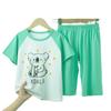 Children's Cotton Pajamas Summer Boys' Thin Short-sleeved Home Wear Girls' Casual Suit