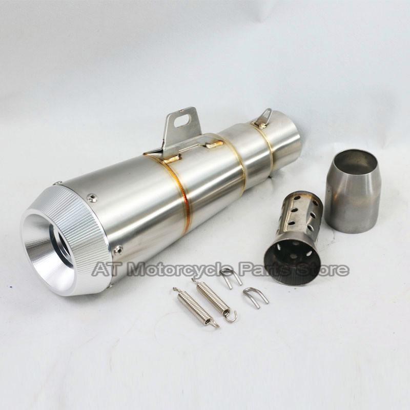 Universal Inlet 51mm Motorcycle Exhaust Muffler Motocross Pipe For Suzuki Gsr 600 Cb650f Trk 502 Nc750x Escape Moto Univer CNC