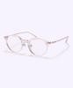 Alloaiweeo [Silverbite] Sbg7605 1616G Hd Acetate Ultra-Lightweight High-Density Acetate Light Brown Panto Eyeglass Frame Blue Light Lens Selection