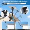 Anti-corrosion Solar Bracket Terminal Plate Bracket, Roof Installation Weather Resistant High-Strength Carbon Steel Adjustable Panel Side Wall