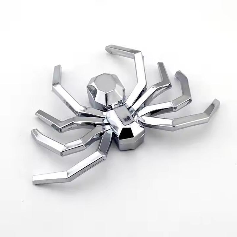 3D Spider Car Emblem Creative Car Motorcycle Spider Design Badges Decal Automotive Scratch Sticker Decoration For Car Truck