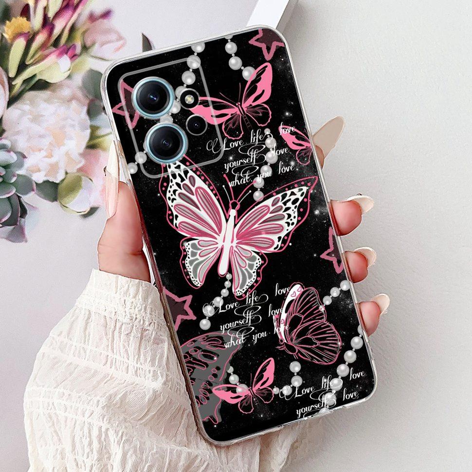 For Xiaomi Redmi Note 12 4G Case Cute Cartoon Girls Cover Soft TPU Phone Case For Redmi Note 12 Note12 4G 5G Fundas Bumper