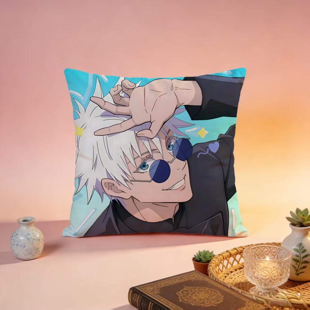 

Popular JJujutsu Kaisenful Cushion Cover Premium SkinFriendly Pillow Case MultiPurpose for Home Office Travel 30X30cm