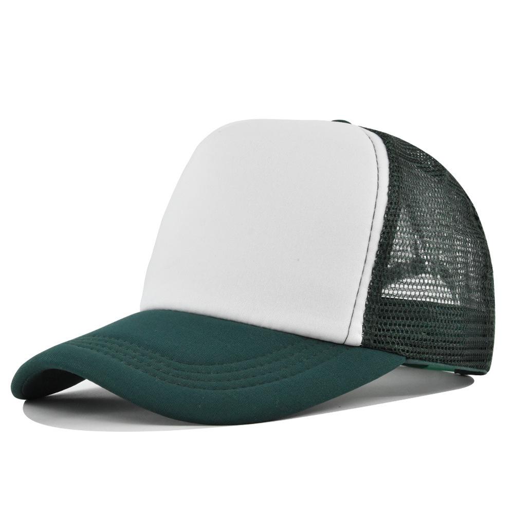 Fashion Desgin Solid Color Sponge Baseball Cap Net Cap Curved Brim Hat Sun Hat Light Mesh Sun Cap Outdoor Women Men