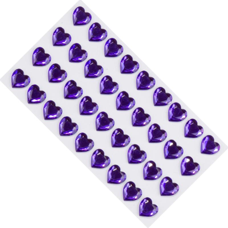 12MM36 Acrylic Love Drill Stick Korean Girl Heart the Same Model Mobile Phone Case Ledger Sticker