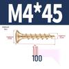 304 Stainless Steel Galvanized Hardened Coarse Thread Countersunk Flat Head Phillips Wood Screws