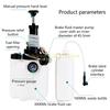 547C Car Brake Fluid 4 Interchangeable Nozzles 3L Container Manual Evacuation Fluid Changer System for repair man