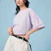 Puma X Skullpanda Breathable Comfortable Soft Round Neck Printed Short Sleeve T-Shirt Unisex Tops Light-Purple 534702-17