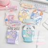 MINKYS Kawaii Fluffy Cat Puppy 3 Inch Kpop Photocard Holder Photo Card Holder Bag Pendant School Stationery