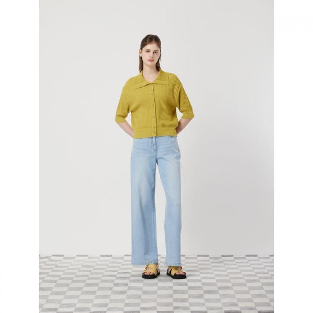Cc Collect Belted Wide Denim Pants C252psa433