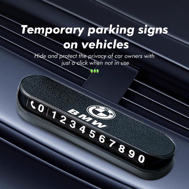 Car Temporary Parking Card Phone Number Holder Telephone Sign For BMW M Sport M2 M3 M4 M5 M6 E46 E90 E60 F10 F20 E87 X3 X6