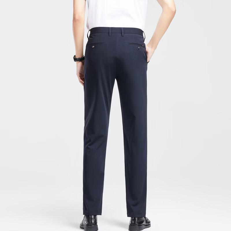 LangSha Men's Premium Straight-Leg Business Casual Pants