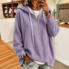 Women's Waffle Hoodie, Drawstring Zip-Up Loose Long Sleeve Sweatshirt Top,  New Arrival, European American Style Cross-border Women's Clothing
