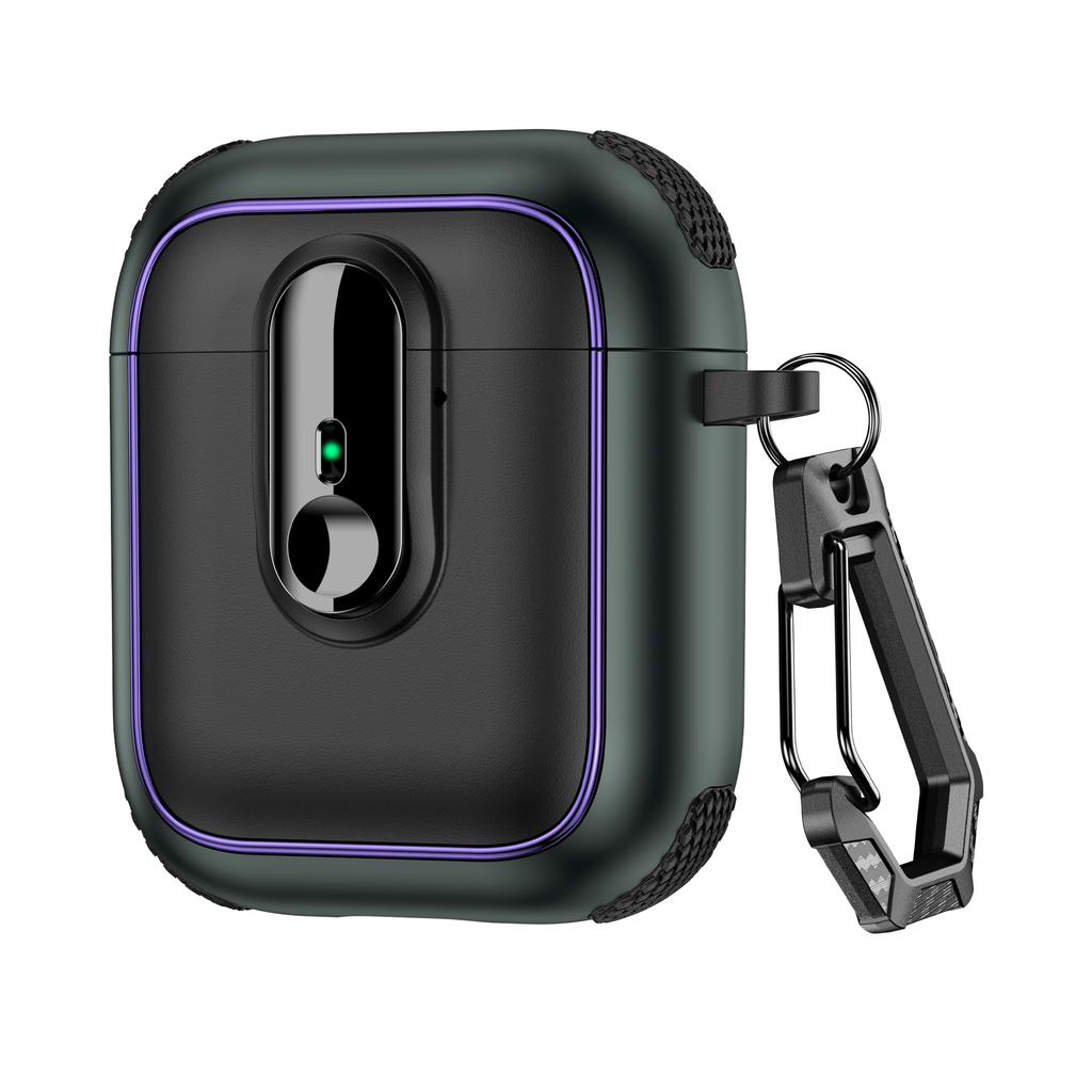 Kopfhörerhülle Für Apple AirPods mit Ladecase (2016)/(2019)/AirPods mit kabellosem Ladecase (2019) TPU + PC Hülle