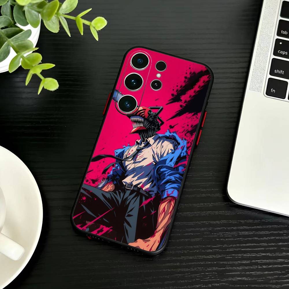 B-Reze C-Chainsaw Man  Phone Case For Samsung S26,S25,S24,S23,S22,S21,S20,Ultra,Plus,FE Black Soft Cover