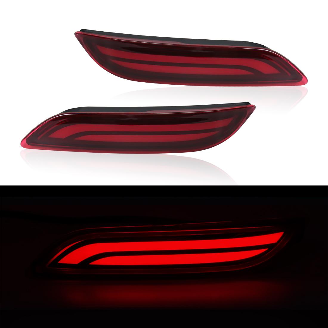 

Светодиодные отражатели бампера для Toyota Camry 2018 2019 2020 2025 2025 2025 2025 Динамический указатель поворота Задний противотуманный фонарь стоп-сигнала