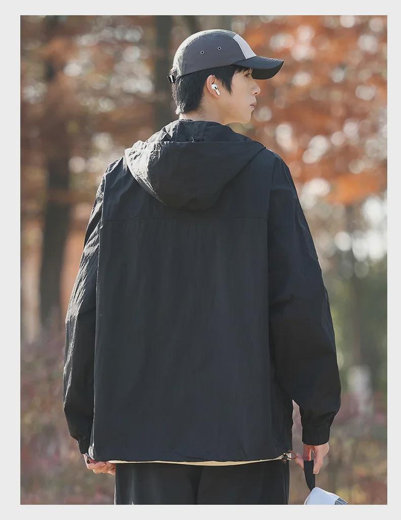 Tynn vindjakke for menn med UV-beskyttelse - Ny sommermote for par