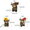 Cute Highland Yak Sign Figurine Adorable Animal Sculpture Ornament Crafts Cow Statue  Desktop